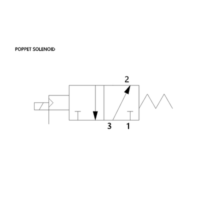 G227A1NA6114AF1 NUMATICS/AVENTICS SOLENOID POPPET VALVE<BR>227 SERIES 3/2 NC 1" G 24VDC, EXT PILOT, DIN PLUG